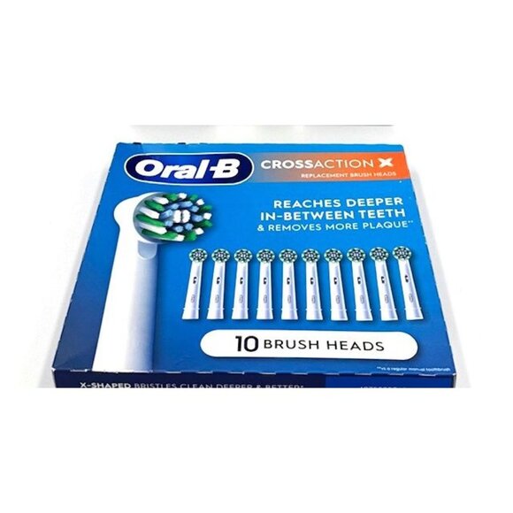 Oral-B Other - NWT Oral-B CrossAction Replacement Brush Heads - 10 Count - Round Bristles